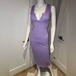 Fashion Nova Purple Midi Dress